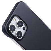 iPhone 16 Pro Max Plastik Cover Uden Sider - Sort