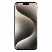 iPhone 16 Pro Max Plastik Cover Uden Sider - Hvid