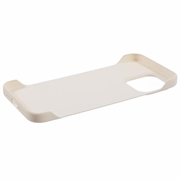 iPhone 16 Pro Max Plastik Cover Uden Sider - Hvid