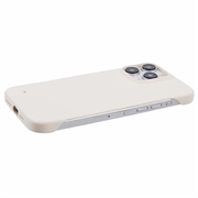 iPhone 16 Pro Max Plastik Cover Uden Sider - Hvid