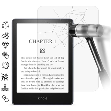 Amazon Kindle Paperwhite (2024) Full Cover Skærmbeskyttelse Hærdet Glas - 9H - Gennemsigtig