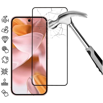 Google Pixel 10 Pro XL Skærmbeskyttelse Hærdet Glas - 9H - Full Fit - Sort Kant