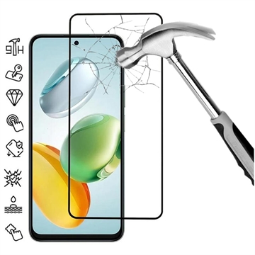 Honor 200 Smart/X7c 4G/5G Skærmbeskyttelse Hærdet Glas - 9H - Full Fit - Sort Kant