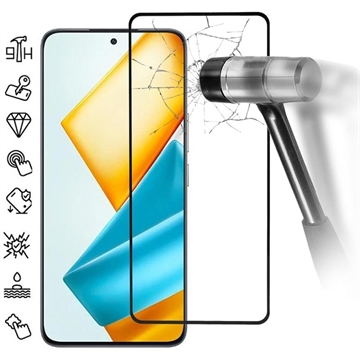 Honor 90 GT Skærmbeskyttelse Hærdet Glas - 9H - Full Fit - Sort Kant