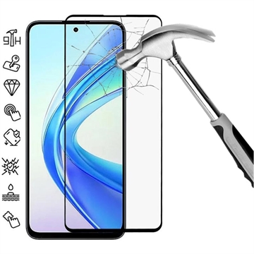 Honor X7b/90 Smart Skærmbeskyttelse Hærdet Glas - Full Fit - Sort Kant