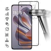 Motorola Edge 50 Neo Skærmbeskyttelse Hærdet Glas - 9H - Full Fit - Sort Kant