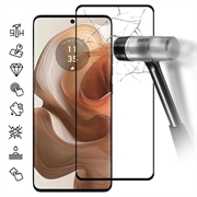 Motorola Edge 50 Ultra/Moto X50 Ultra Skærmbeskyttelse Hærdet Glas - 9H - Full Fit - Sort Kant