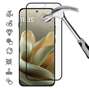 Motorola Edge 70 Pro Skærmbeskyttelse Hærdet Glas - Full Fit - 9H - Sort kant