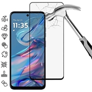 Motorola Moto G45 Skærmbeskyttelse Hærdet Glas - 9H - Full Fit - Sort Kant