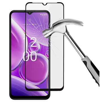 Nokia G42 Full Cover Skærmbeskyttelse Hærdet Glas - 9H - Sort Kant