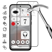 Nothing Phone (4b) Skærmbeskyttelse Hærdet Glas - Full Fit - 9H - Sort kant