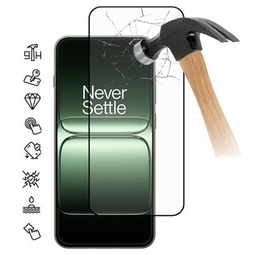 OnePlus 13s Skærmbeskyttelse Hærdet Glas - Full Fit - 9H - Sort kant