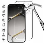 OnePlus Nord CE6 Skærmbeskyttelse Hærdet Glas - Full Fit - 9H - Sort kant
