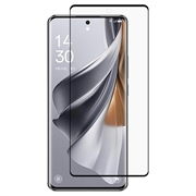 Oppo Reno10 Full Cover Skærmbeskyttelse Hærdet Glas - 9H - Sort Kant