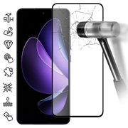 Oppo Reno13 F Skærmbeskyttelse Hærdet Glas - 9H - Full Fit - Sort Kant