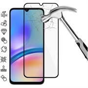 Samsung Galaxy A05s Skærmbeskyttelse Hærdet Glas - Full Fit - Sort Kant