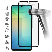 Samsung Galaxy A07 4G/A06 Skærmbeskyttelse Hærdet Glas - Full Fit - 9H - Sort kant