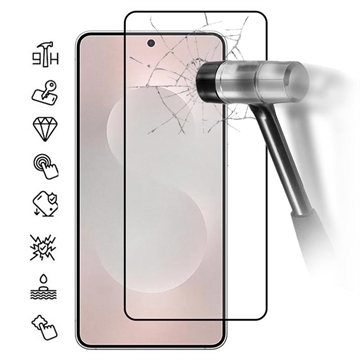 Samsung Galaxy M36 Skærmbeskyttelse Hærdet Glas - Full Fit - 9H - Sort kant