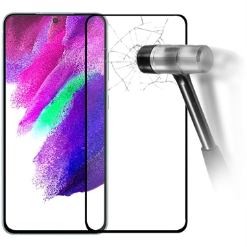 Samsung Galaxy S22 5G/S23 5G Full Cover Skærmbeskyttelse Hærdet Glas - 9H - Sort Kant