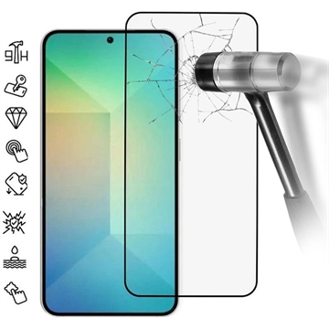 Samsung Galaxy S25+ Skærmbeskyttelse Hærdet Glas - 9H - Full Fit - Sort Kant