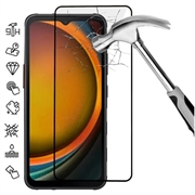 Samsung Galaxy Xcover7 Skærmbeskyttelse Hærdet Glas - 9H - Full Fit - Sort Kant