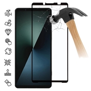 Sony Xperia 1 VIII Skærmbeskyttelse Hærdet Glas - Full Fit - 9H - Sort kant