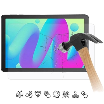 TCL Tab 10L Full Cover Skærmbeskyttelse Hærdet Glas - 9H - Gennemsigtig