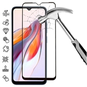 Xiaomi Redmi 12C Skærmbeskyttelse Hærdet Glas - 9H - Full Fit - Sort Kant