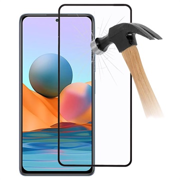 Full Cover Xiaomi Redmi Note 10 Pro Skærmbeskyttelse Hærdet Glas - Sort