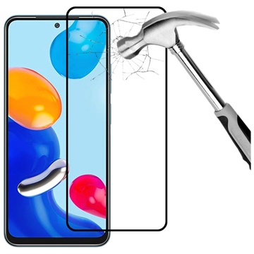 Xiaomi Redmi Note 11/11S Full Cover Skærmbeskyttelse Hærdet Glas - 9H - Sort Kant