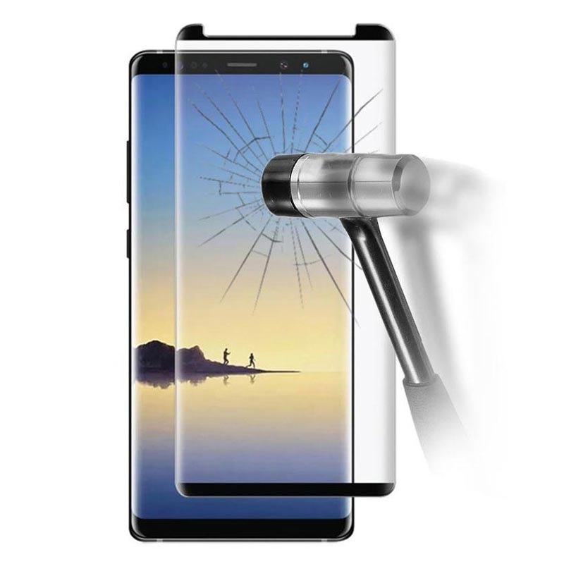 revidere saltet Stærk vind Full Cover Samsung Galaxy Note9 Panserglas skærmbeskyttelse - 9H - Sort
