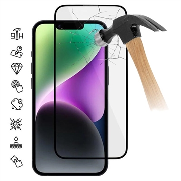 iPhone 15 Full Cover Skærmbeskyttelse Hærdet Glas - 20D