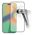 iPhone 15 Pro Skærmbeskyttelse Hærdet Glas - Full Fit - Sort Kant