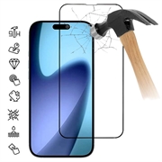 iPhone 18 Pro Skærmbeskyttelse Hærdet Glas - Full Fit - 9H - Sort kant