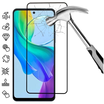 vivo Y78t Skærmbeskyttelse Hærdet Glas - Full Fit - Sort Kant