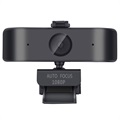 Full HD Webcam A50 med Indbygget Mikrofon - 1080p - Sort