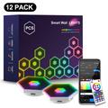 G01 Smart Hexagon RGB LED-vægpaneler - 12 stk.