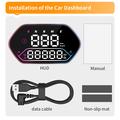 G25 Universal GPS-hastighedsmåler-HUD til bil og motorcykel