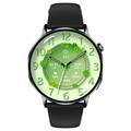 G34 1,32" AMOLED Smartwatch med Bluetooth-opkald, sundhedsovervågning og fitness-tracking - sort
