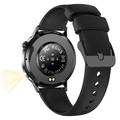 G34 1,32" AMOLED Smartwatch med Bluetooth-opkald, sundhedsovervågning og fitness-tracking - sort