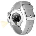 G34 1,32" AMOLED Smartwatch med Bluetooth-opkald, sundhedsovervågning og fitness-tracking - grå