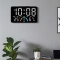 GH9007 LED-digitalt vækkeur med fugtighedsvisning – sort