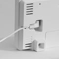 GH9007 LED-digitalt vækkeur med fugtighedsvisning – sort