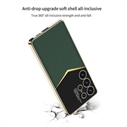 Samsung Galaxy S25 Ultra GKK Elektropletteret Hybrid Cover - Sort