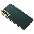 GKK Galvaniseret Samsung Galaxy S22 5G Hybrid Cover - Midnats Grøn