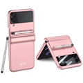 GKK Samsung Galaxy Z Flip3 5G Hybrid Cover med Stylus Pen - Pink