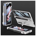 GKK Magnetic Fold Samsung Galaxy Z Fold3 5G Hybrid Cover med Pen Slot - Sølv
