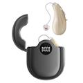 GM-362 RIC genopladeligt høreapparat til ældre - beige / sort
