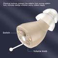 GM-912T Ergonomiske CIC-høreapparater med opladningsetui - beige / hvid
