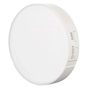 GODOX LR15Bi rund LED-lampe - 2800K-6500K, magnetbeslag, USB-C - hvid
